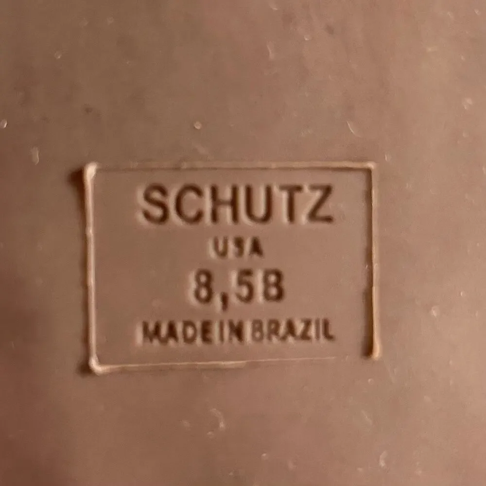 Schutz Platform Loafer wedge Size 8.5 tan Bordado rattan preppy Coastal - Picture 11 of 11